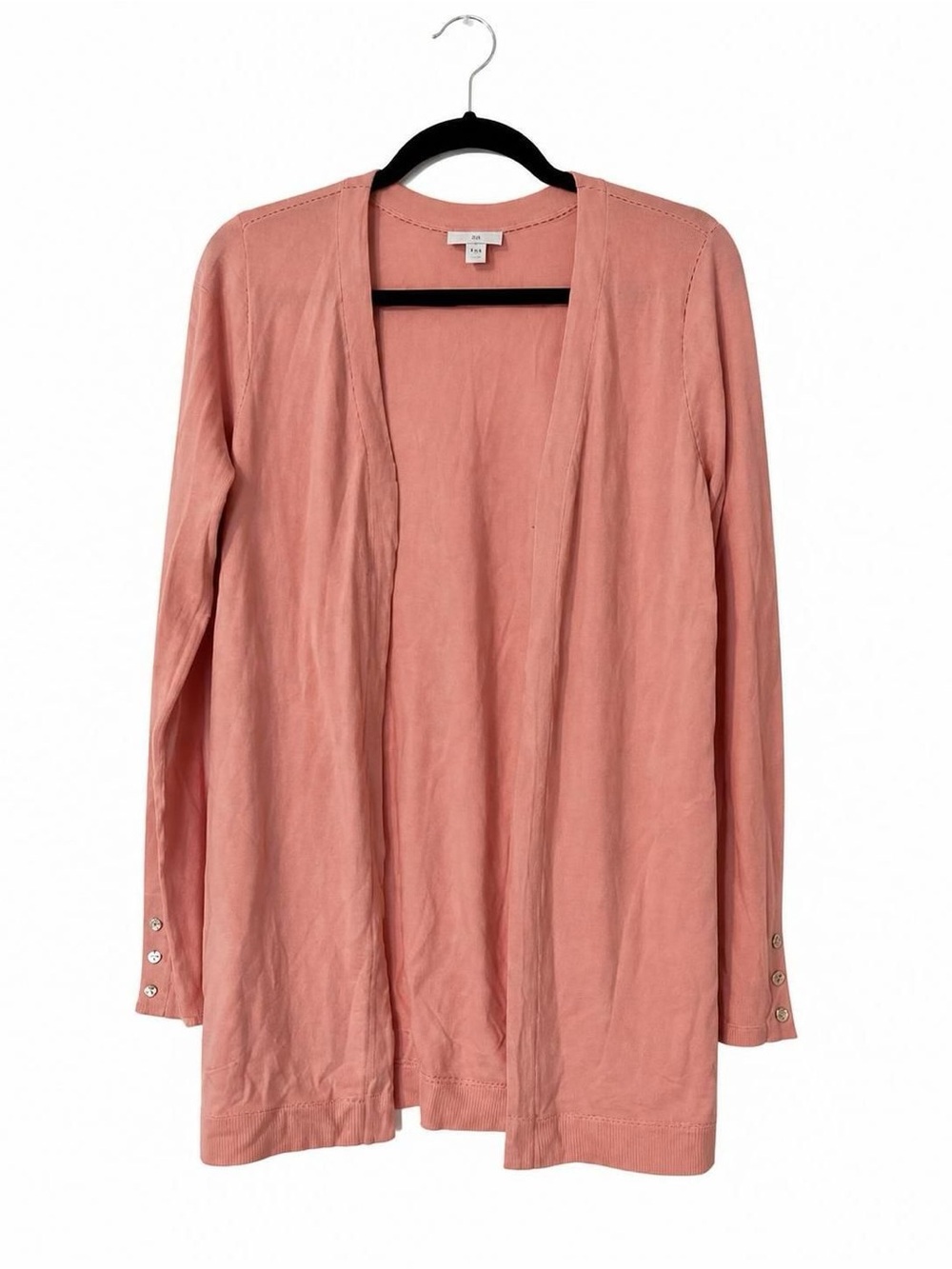 J. Jill Women's Open Front Cardigan - Coral Pink